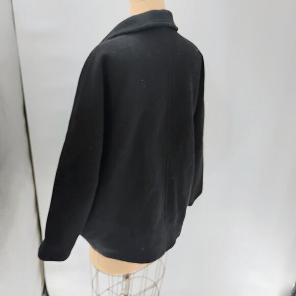 ZARA Cropped Manteco Wool Coat/ Oversized Fit/Size XS thick oversized double - Picture 5 of 14